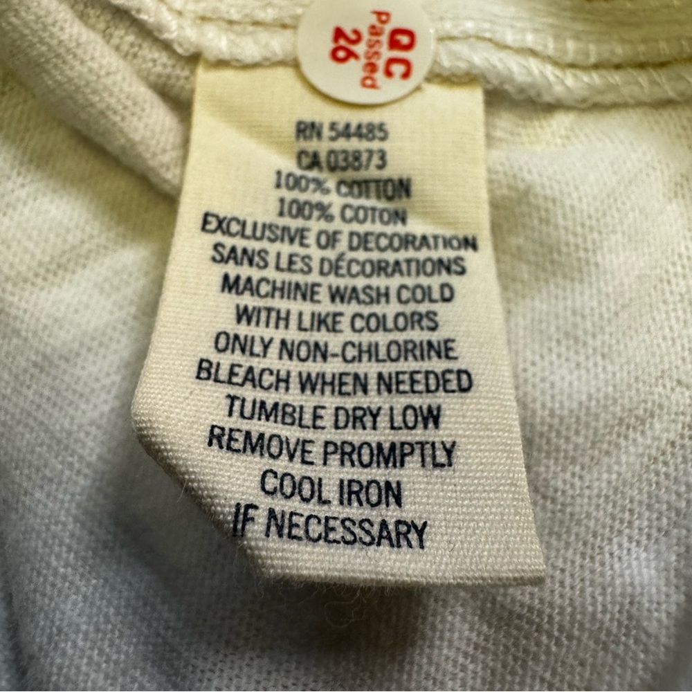 American Eagle White with a Beige Trim Hoodie Size Medium V Neck Long Sleeve NWT - Picture 3 of 11